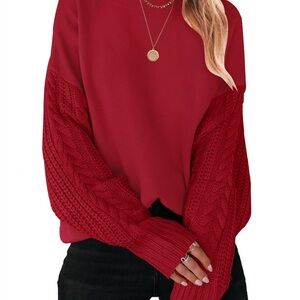 NWT Zesica Cable Knit Sweater